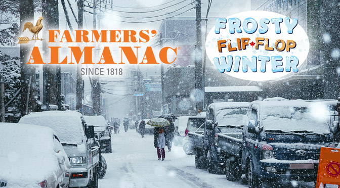 Farmer’s Almanac – Frosty Flip Flop Winter